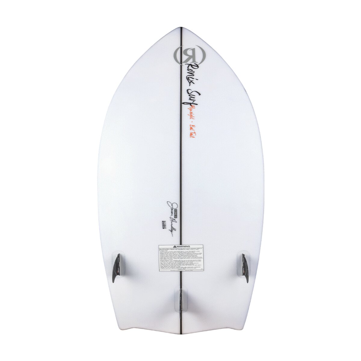 Ronix Flyweight - Bat Tail Wakesurf Board - Glacier White / Red