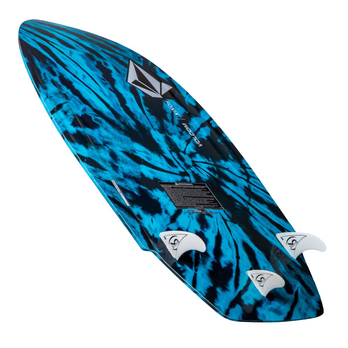 Ronix Volcom - Sea Captain Wakesurf Board - Tie Dye Azure Blue