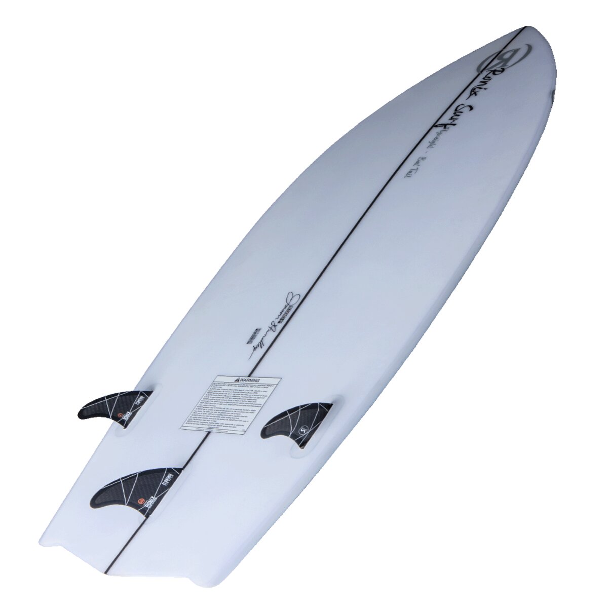 Ronix Flyweight - Bat Tail Wakesurf Board - Glacier White / Red