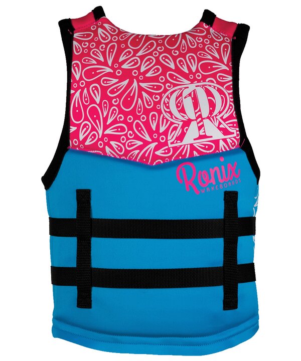 Ronix August Girl's CGA Life Vest - Sky Blue / Pink / Purple - Youth (50-90lbs)