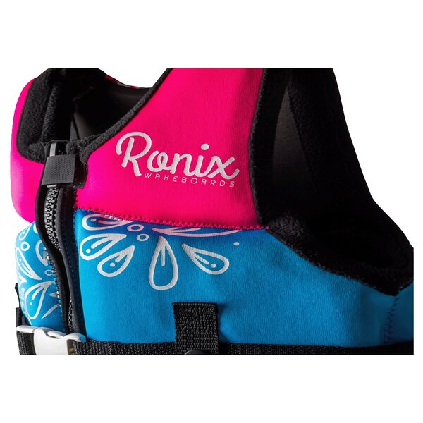 Ronix August Girl's CGA Life Vest - Sky Blue / Pink / Purple - Youth (50-90lbs)