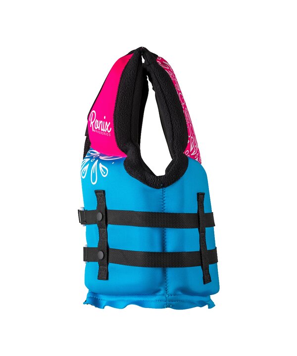 Ronix August Girl's CGA Life Vest - Sky Blue / Pink / Purple - Youth (50-90lbs)