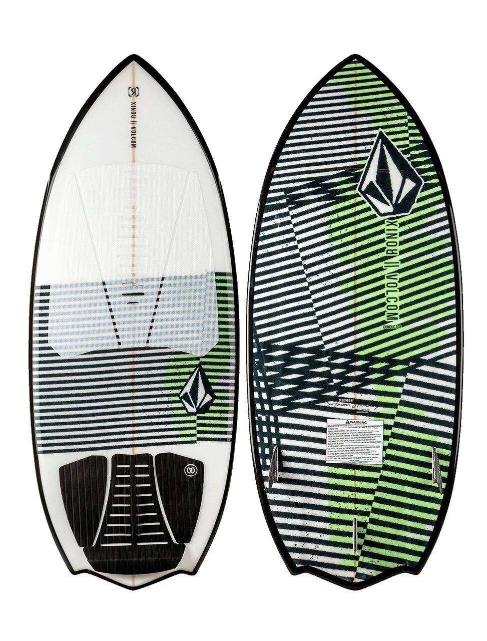 Ronix Volcom - Conductor Wakesurf Board - Alpine White / Black / Plasma