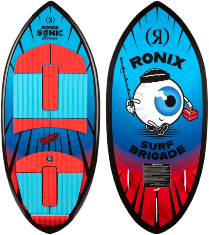 Ronix Wake Surf - Kids Sonic - Skimmer - Blue / Red Fish Eye - 3'11