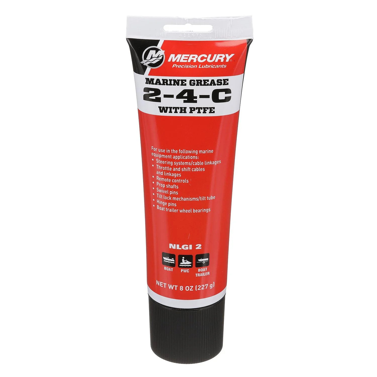Mercury 2-4-C marine grease with PTFE, 8 oz tube, part 802859A1