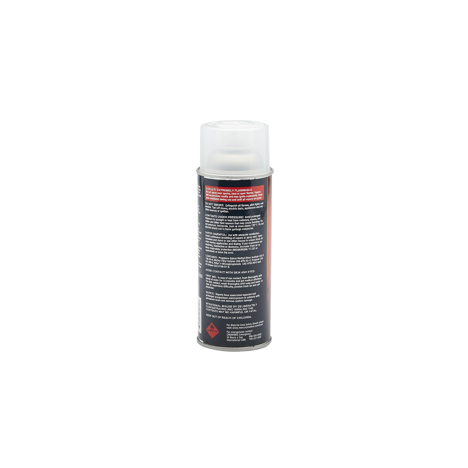 Mercury Precision 80287854 enamel spray paint leveler 12 oz for Mercury Mariner Force outboards and MerCruiser drives Back