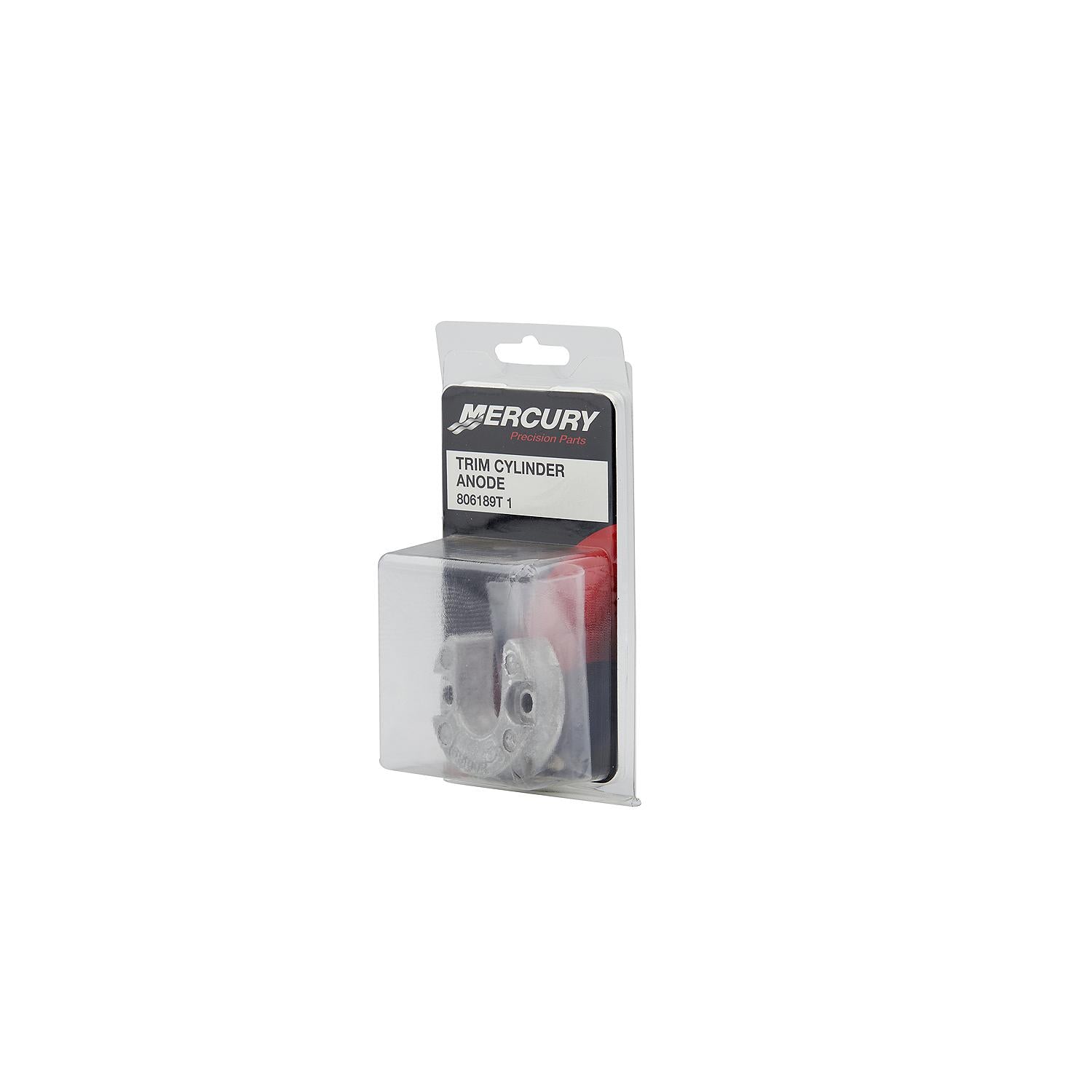 Mercury 806189T1 aluminum anode for MerCruiser Alpha One Gen II drives trim cylinder arm and rod Box Front Alt