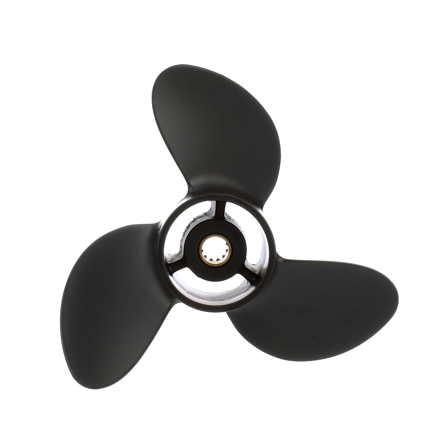 Mercury Black Max 3-blade high thrust aluminum propeller 8.4 x 6 right hand 12 tooth spline for Mercury and Mariner 4-6hp outboards 812951A02