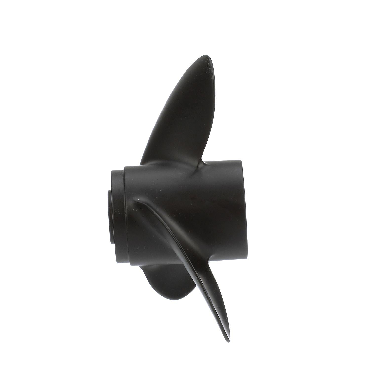 Mercury Black Max 3-blade high thrust aluminum propeller 8.4 x 6 right hand 12 tooth spline for Mercury and Mariner 4-6hp outboards 812951A02 Side