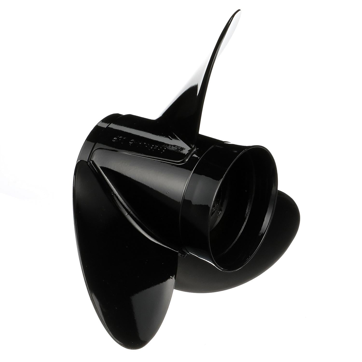 Mercury 832830A45 Black Max Propeller — 14.5×19 RH Aluminum 3-Blade Angle Back