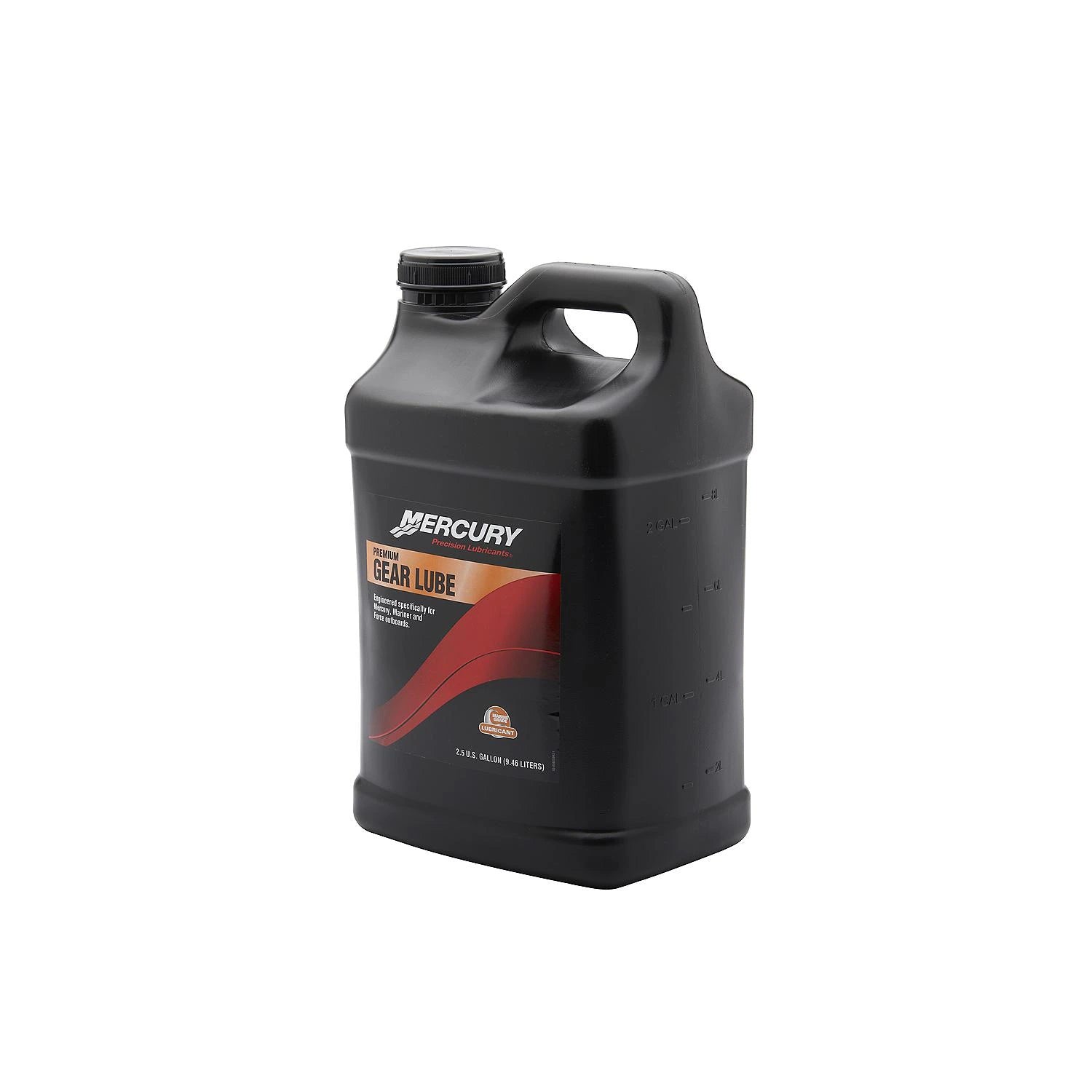 Mercury Precision 858059K01 Premium Gear Lube 80W-90 2.5 Gallon Container for Outboards Below 75hp Angle