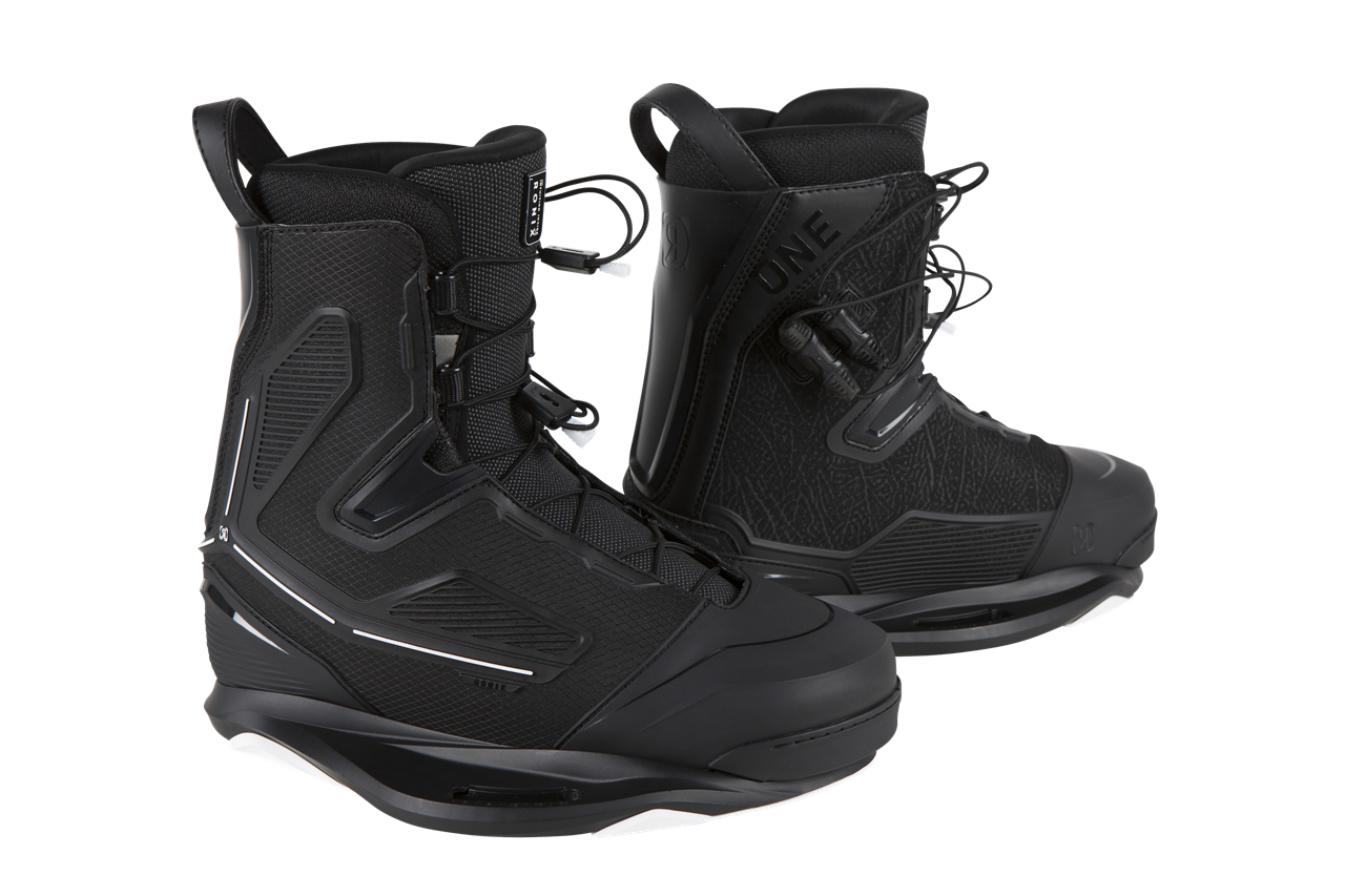 Ronix One Intuition Wakeboard Boots - Black / White Elephant