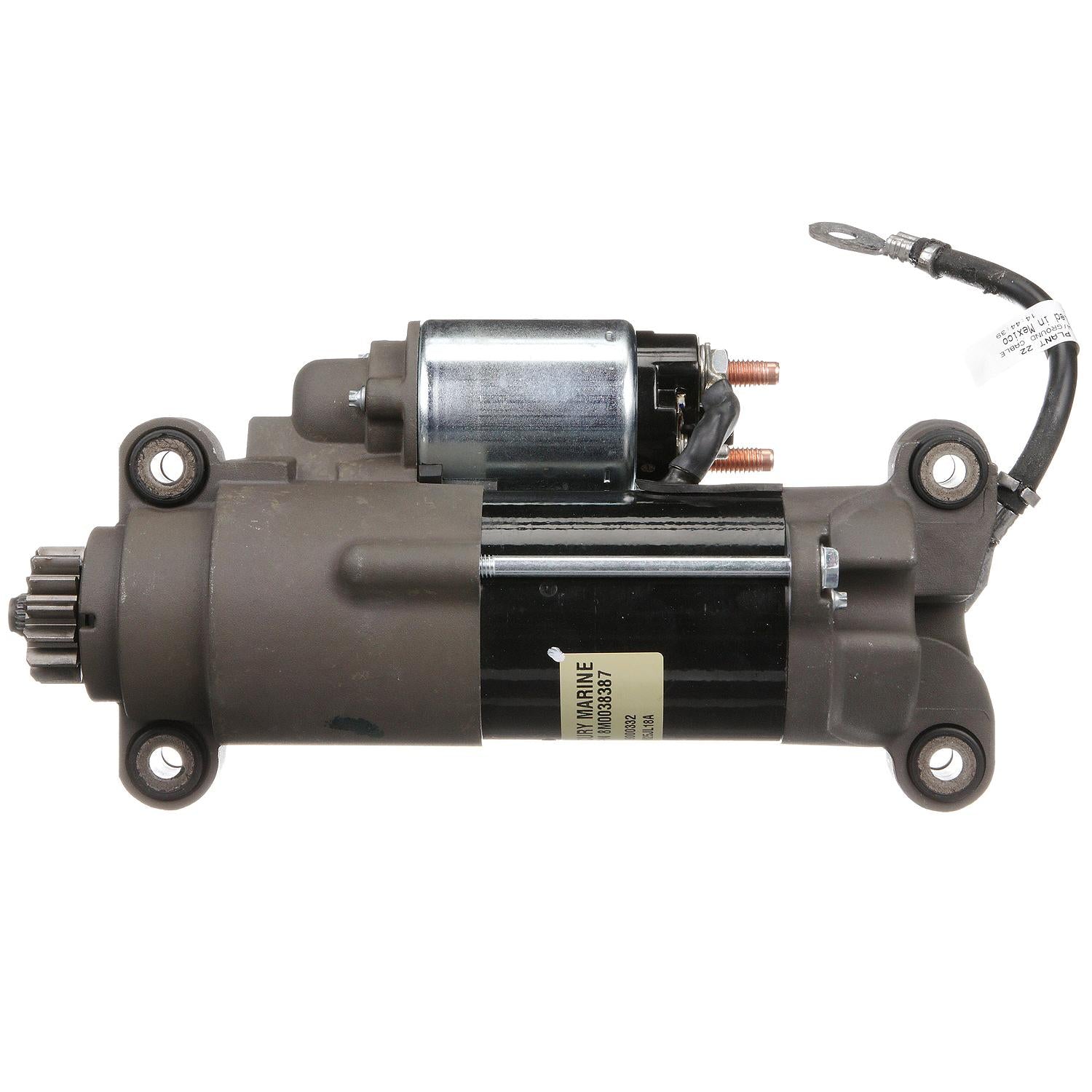Quicksilver 879150A85 starter motor angled pinion view