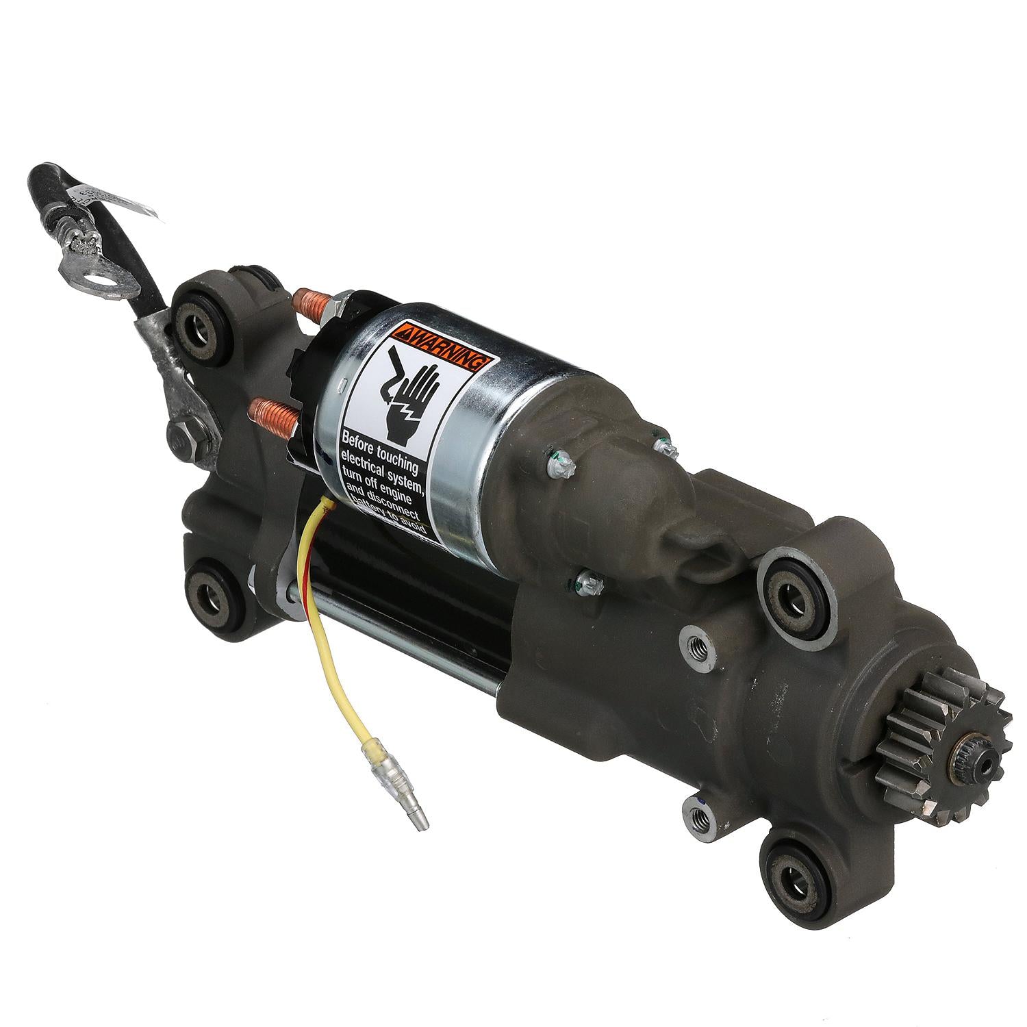 Quicksilver 879150A85 starter motor assembly top side view