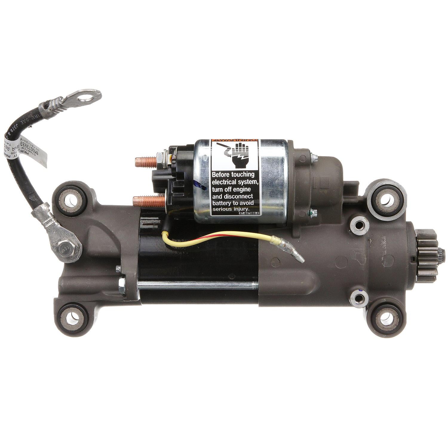 Quicksilver 879150A85 starter motor assembly opposite side view