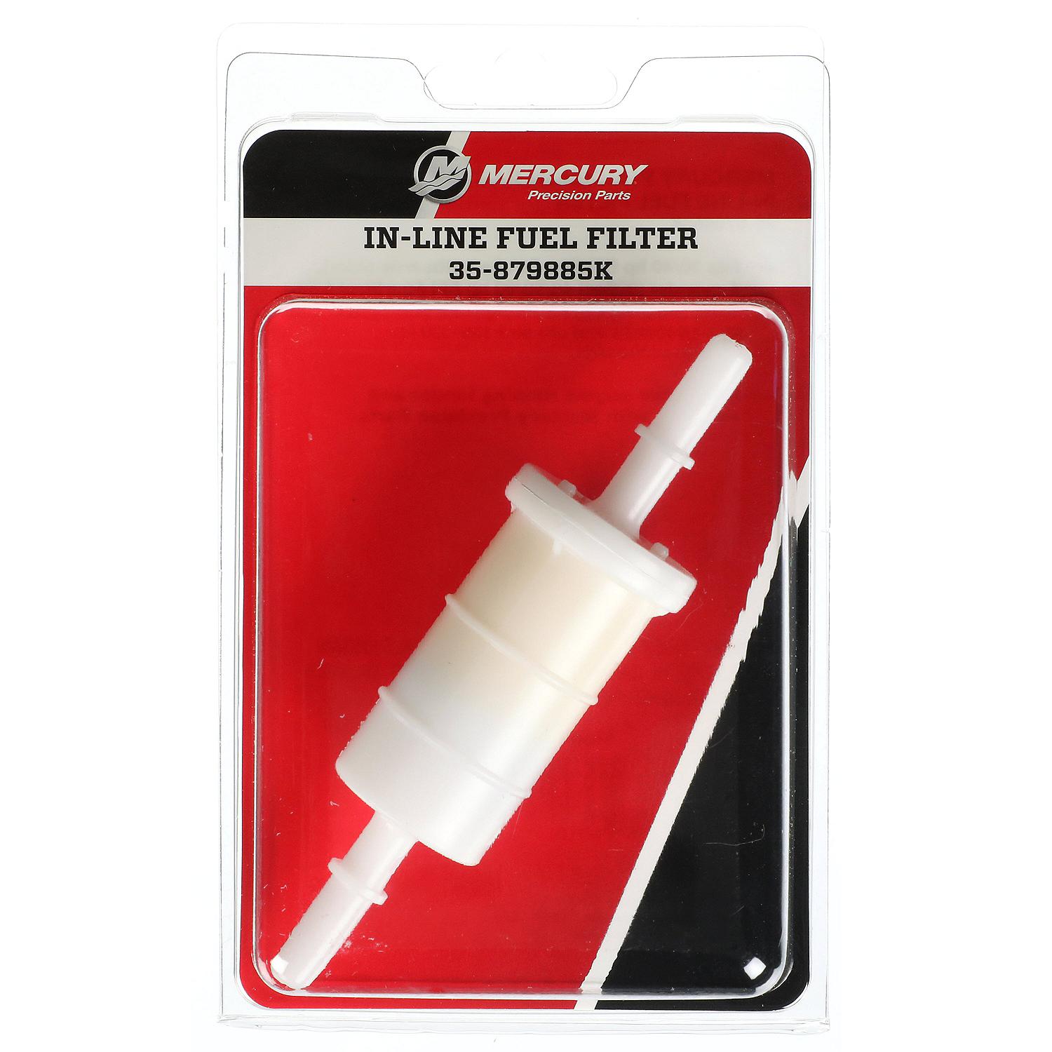 Mercury in-line fuel filter for select 30-400hp FourStroke outboards 879885K In Box