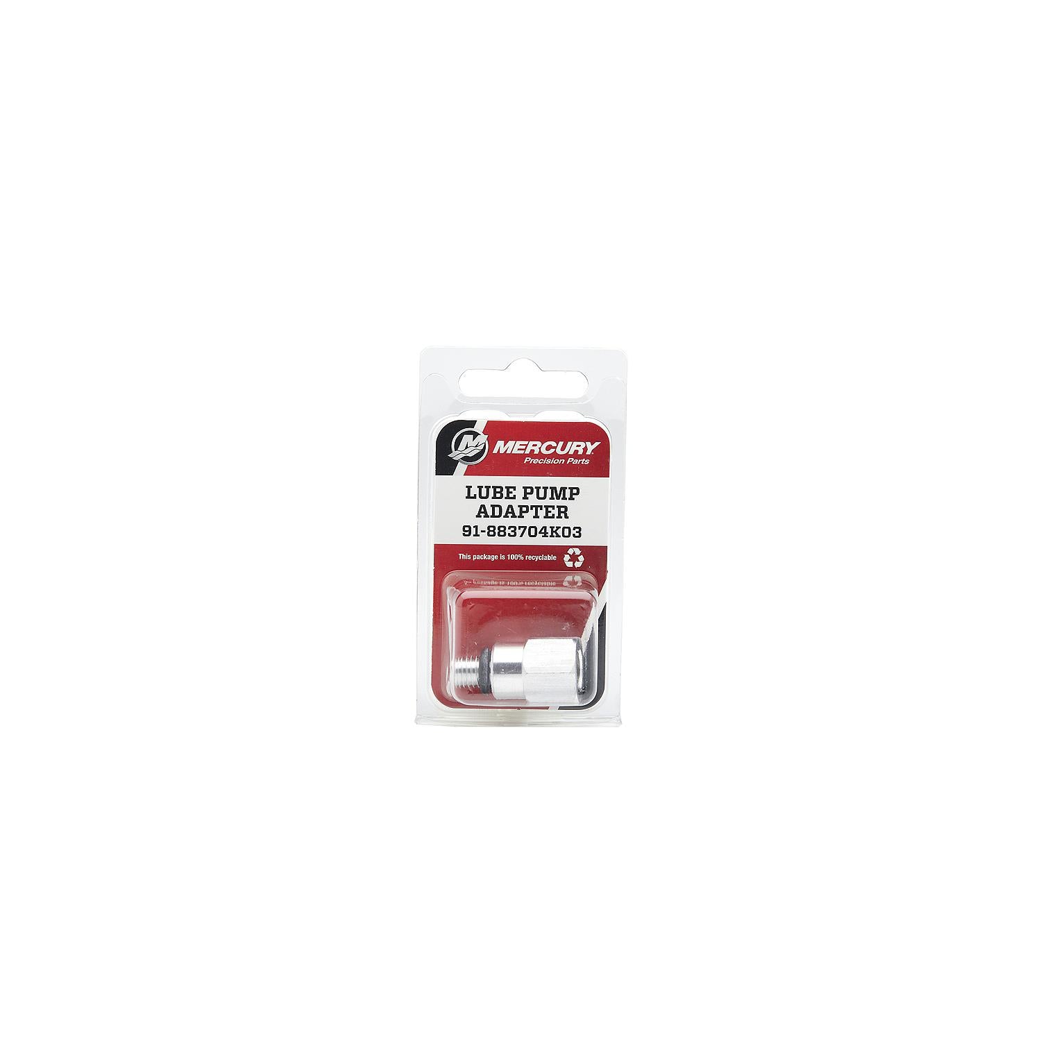 Mercury Gear Lube Pump Adapter 3/8-16 to 8x1.25 (883704K03)