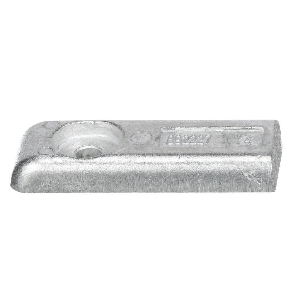 Quicksilver 893404 aluminum trim anode angled view
