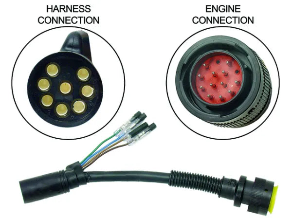 Mercury 896542T01 8-Pin to 14-Pin Harness Adapter OEM Marine Wiring