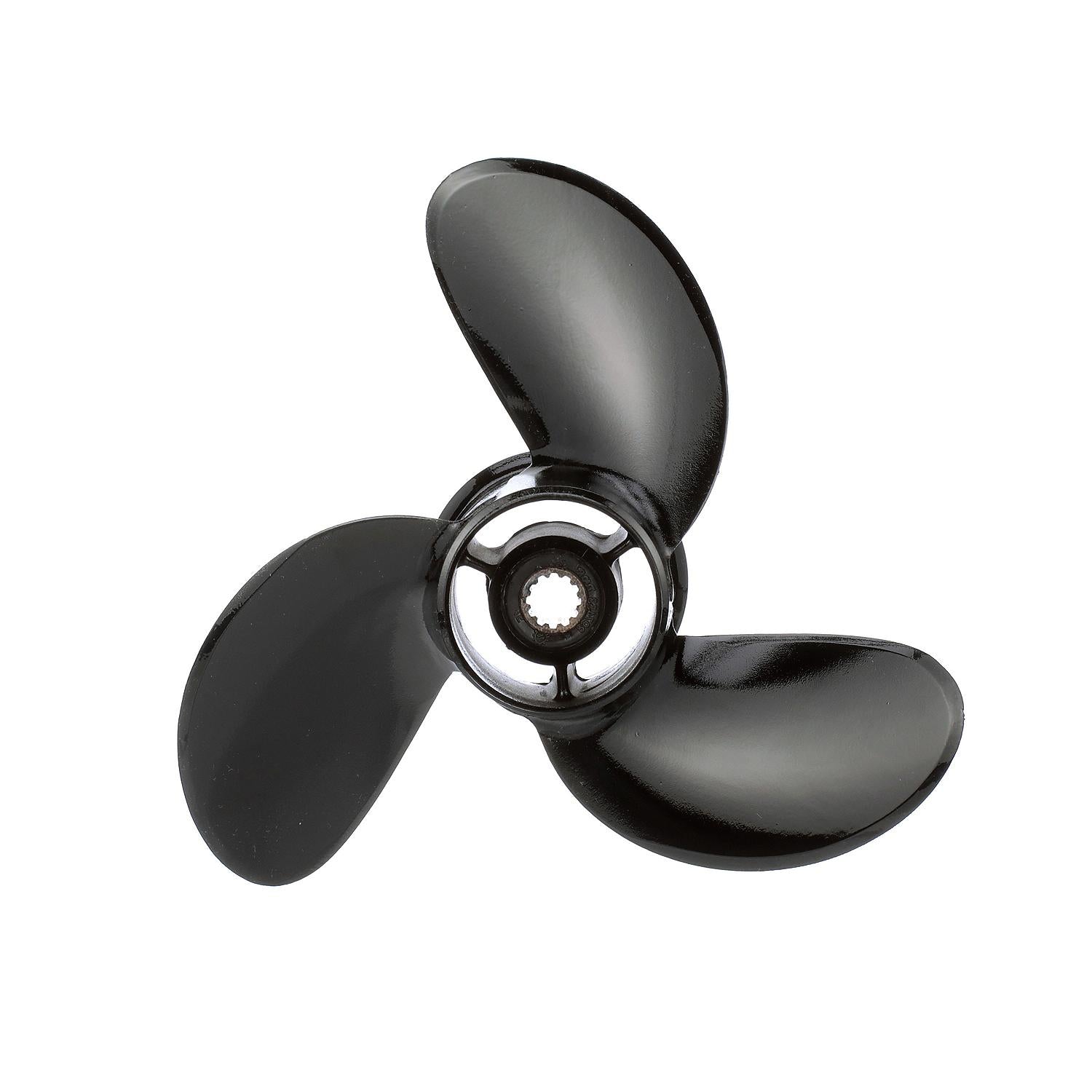 Mercury Black Max 3-blade aluminum propeller 8.9 x 8.5 right hand 12 tooth spline for 8-9.9hp FourStroke outboards 897618A10