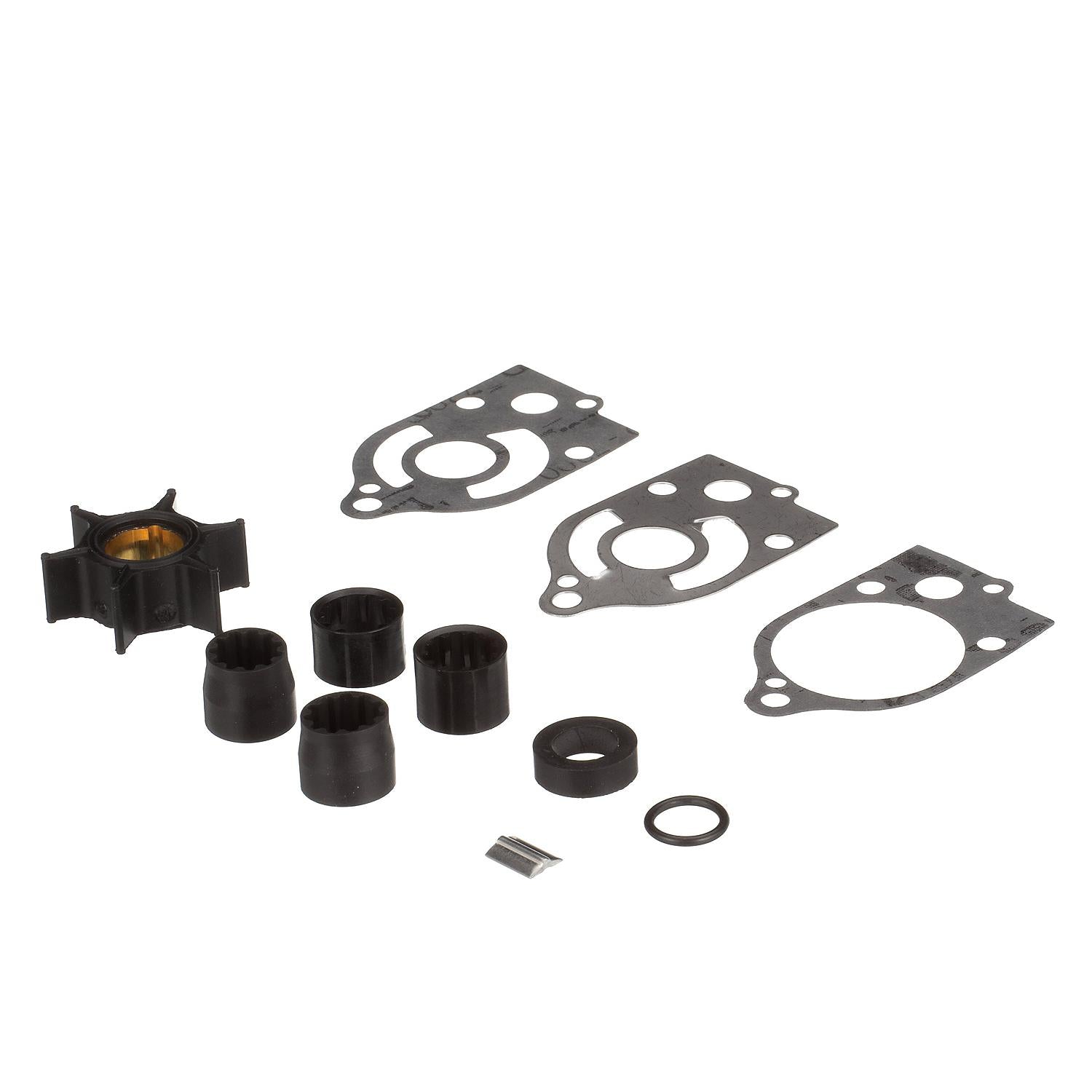 Mercury 89983T1 water pump repair kit for Mercury Mariner 30-70 HP TwoStroke outboards and 30 HP Jet Drive left angle