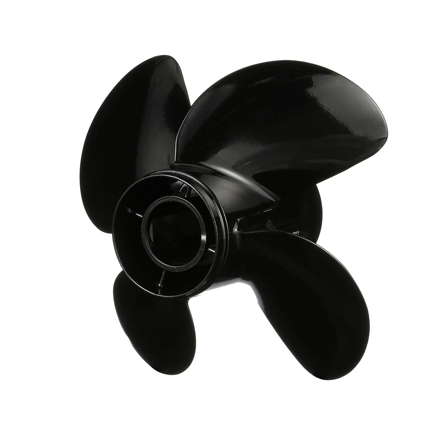 Quicksilver Nemesis 4-Blade Aluminum Propeller 14x17 Right Hand Rotation Front Angle