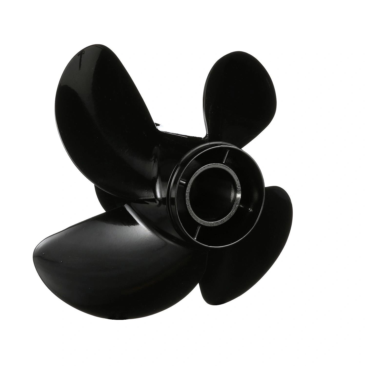 Quicksilver Nemesis 4-Blade Aluminum Propeller 14x19 Right Hand Rotation Angle