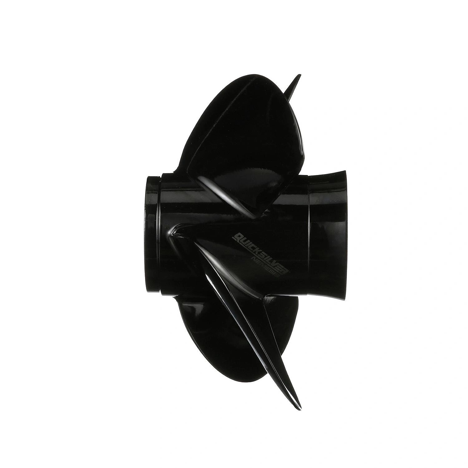 Quicksilver Nemesis 4-Blade Aluminum Propeller 14x19 Right Hand Rotation Side