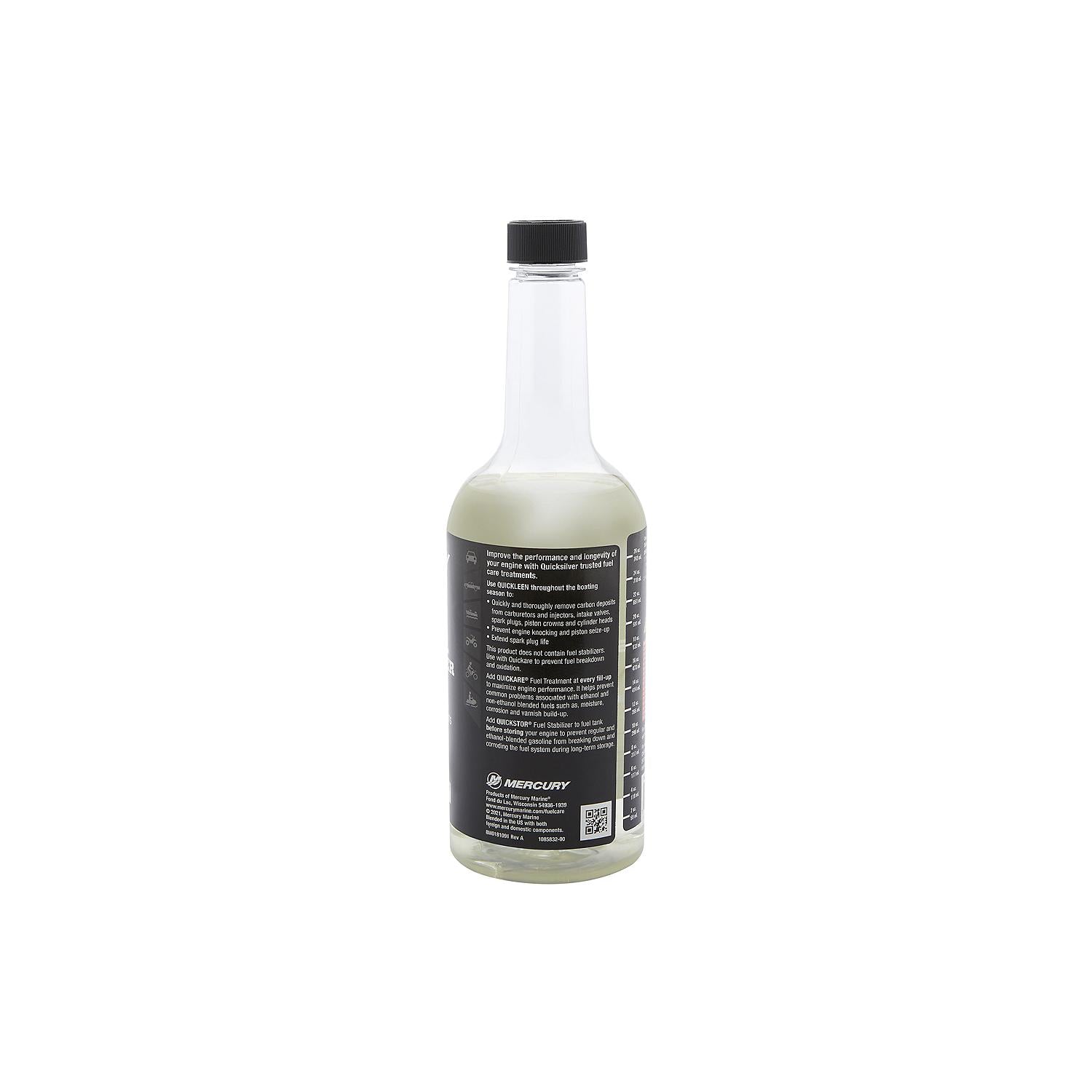Mercury Precision 8M0058691 Quickleen 32 oz engine and fuel system cleaner for gasoline engines, carburetors, injectors, and spark plugs side