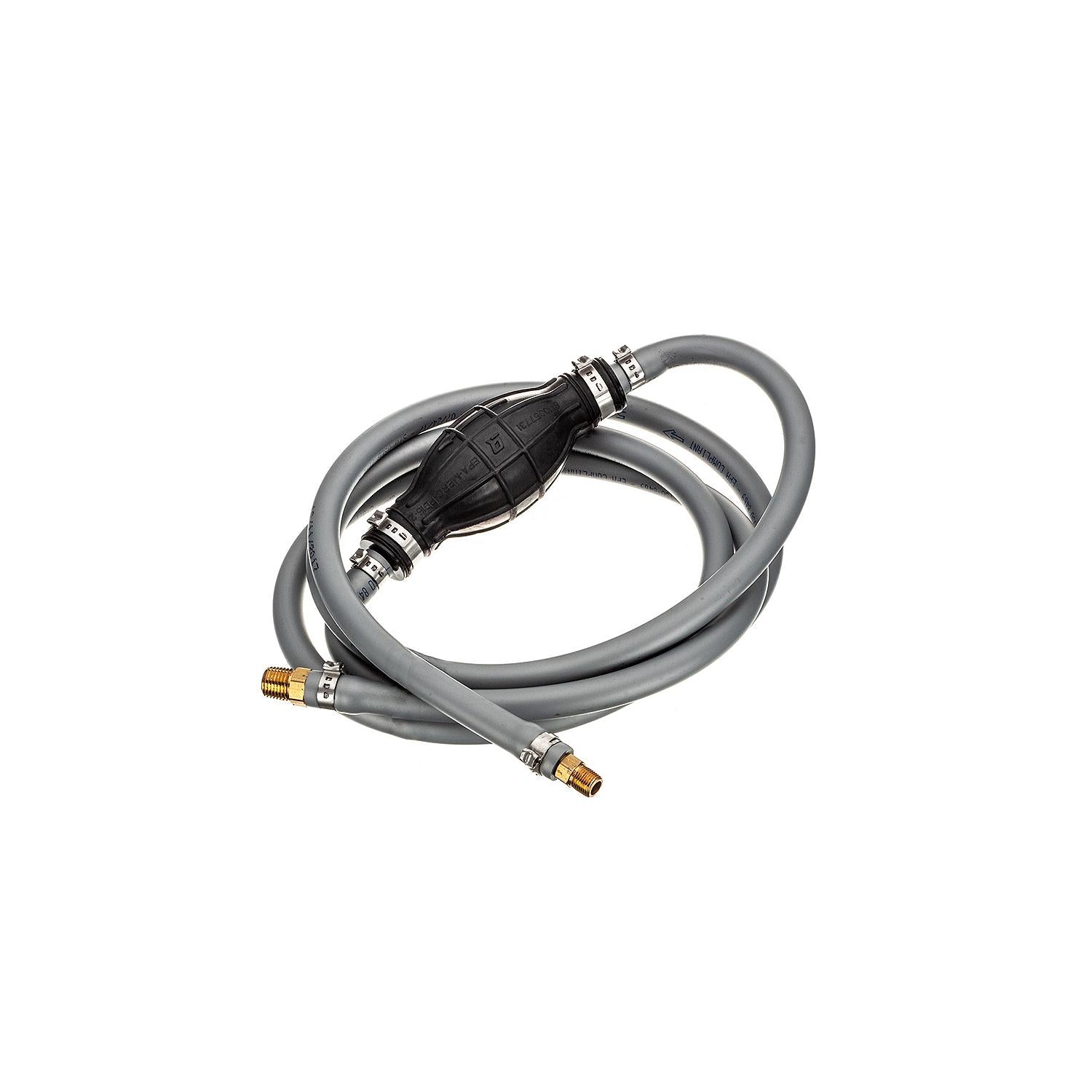 Mercury 8M0061891 8-foot 5/16-inch fuel line assembly with inline primer bulb and connectors