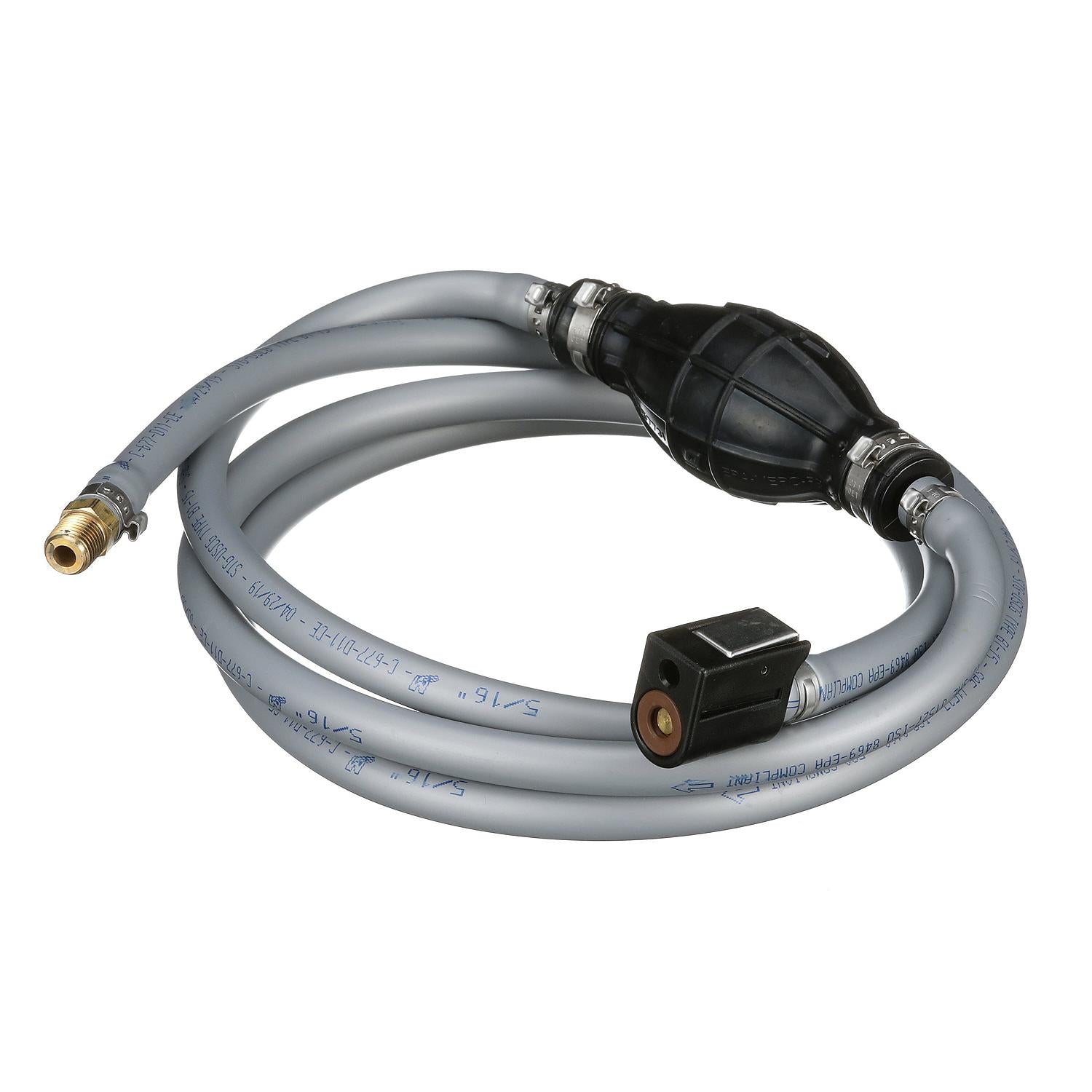 Mercury 8M0061892 fuel line assembly for select Mercury Mariner and Force outboards with clip-on disconnects