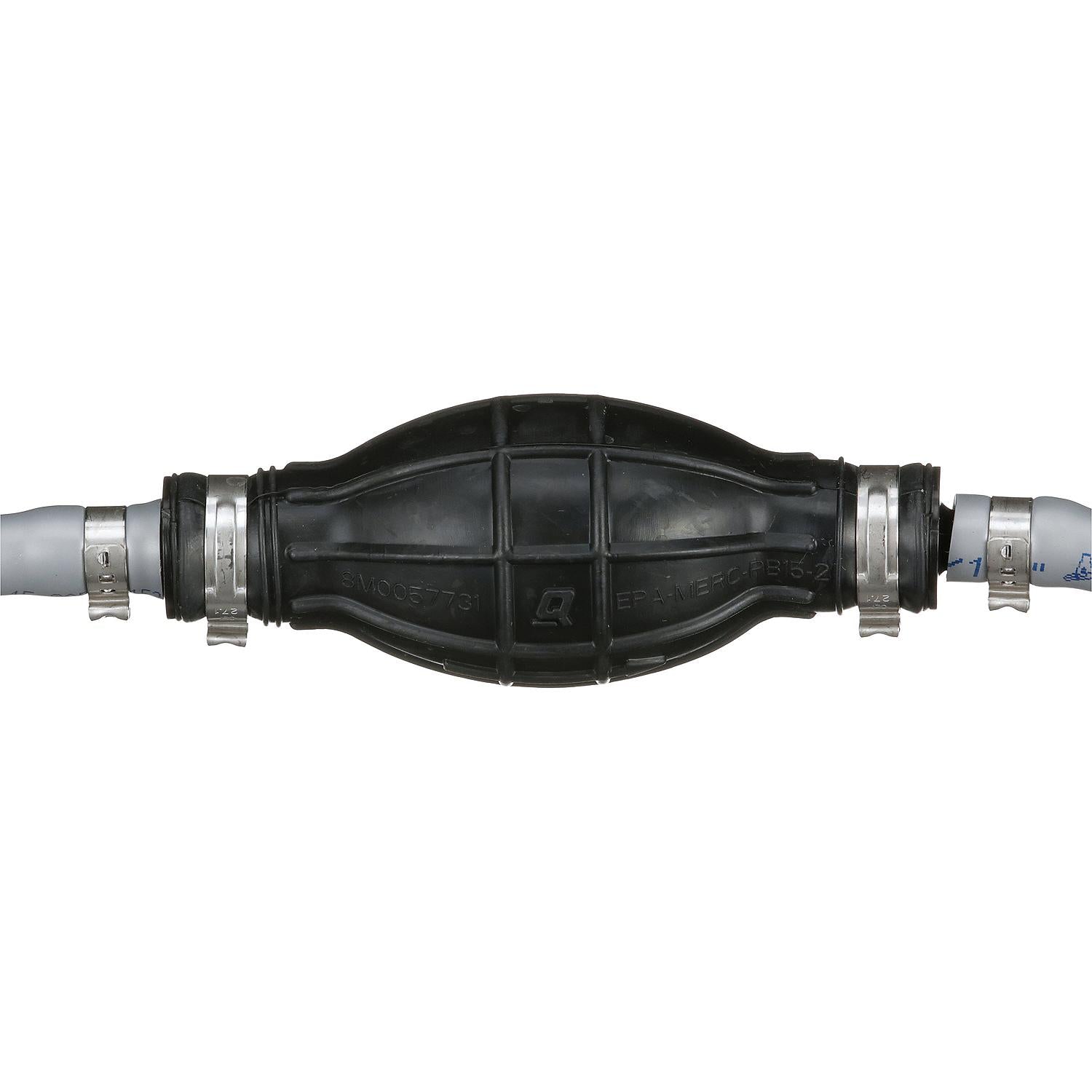 Mercury 8M0061894 8-foot gray fuel line assembly with inline primer bulb and quick disconnect connectors bulb