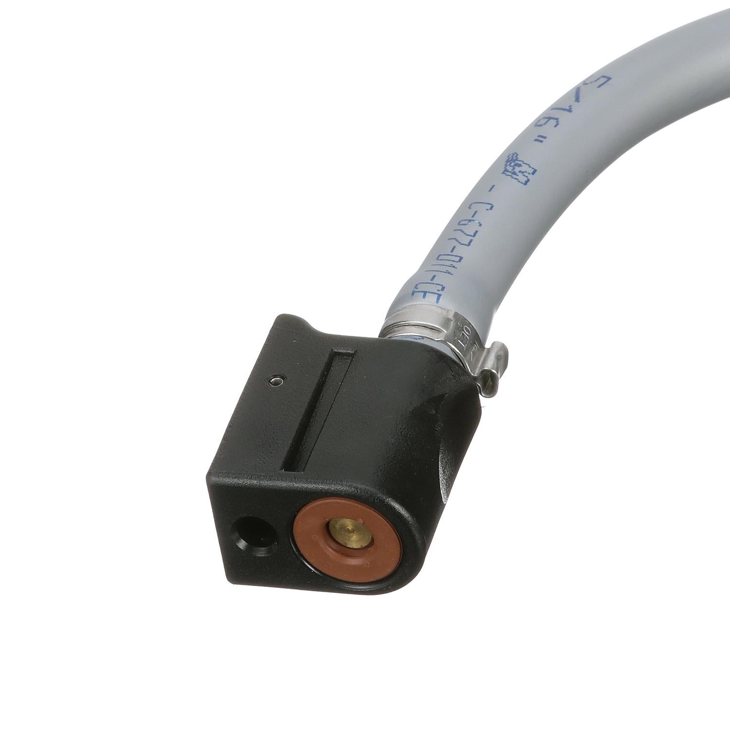 Mercury 8M0061895 fuel line assembly for select Mercury Mariner and Force outboards with clip-on disconnects at both ends