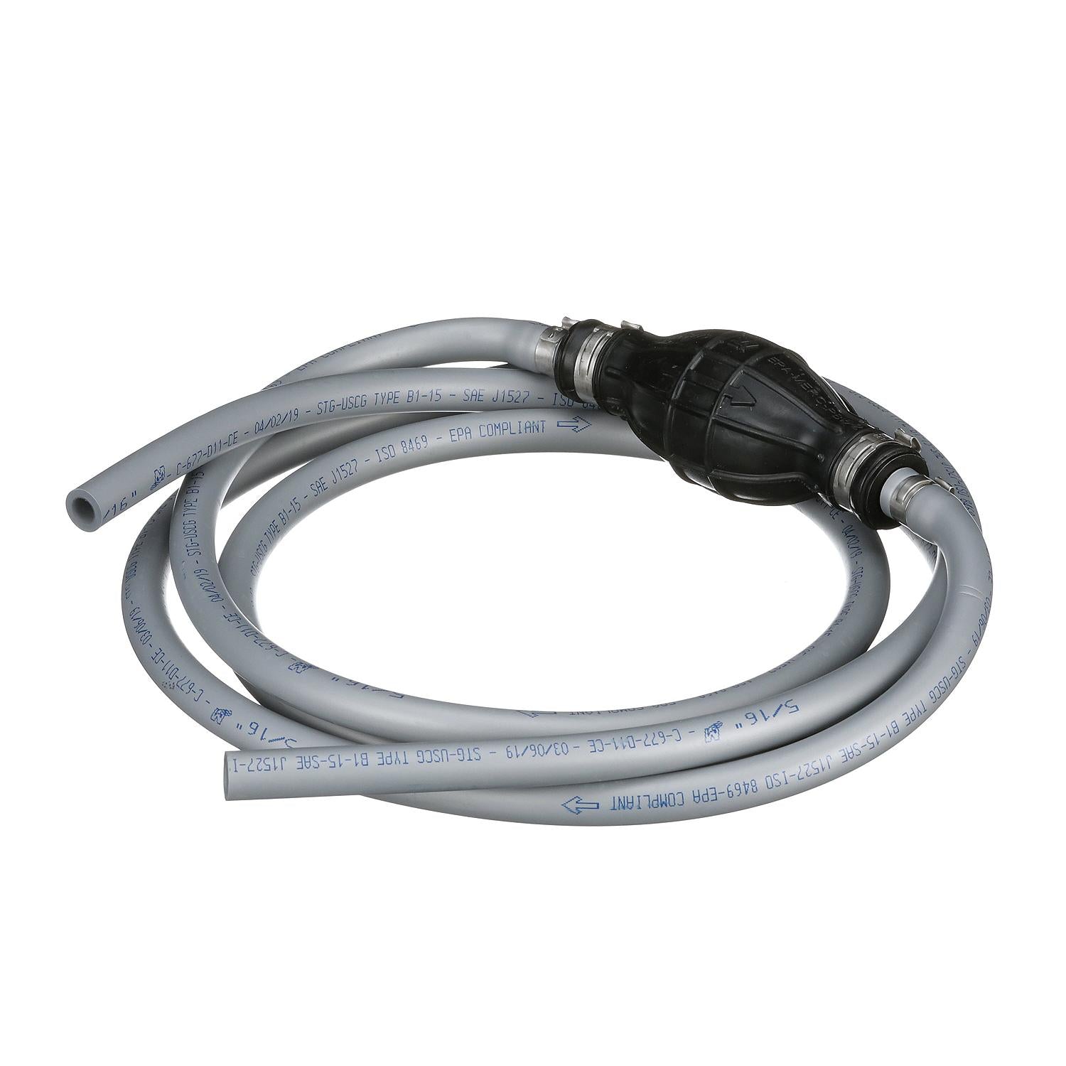 Mercury 8M0061899 5/16-inch I.D. 9-foot fuel line assembly with inline primer bulb Angle