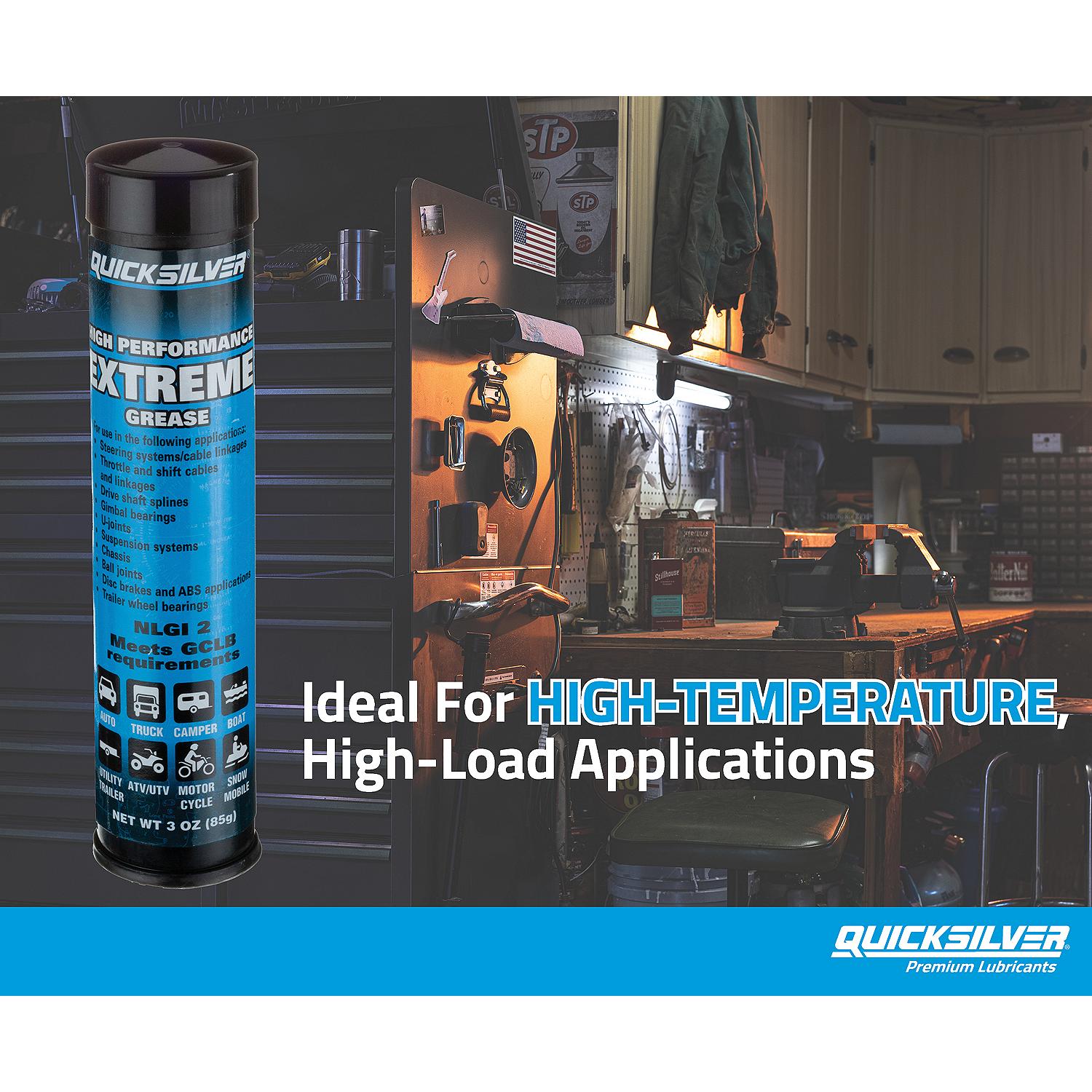 Quicksilver High Performance Extreme Grease for high-temperature and high-load applications
