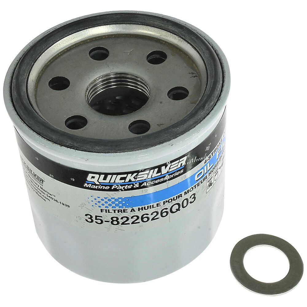 Quicksilver 8M0081911 25W-40 oil change kit for Mercury 25-30 HP EFI outboards - view 4