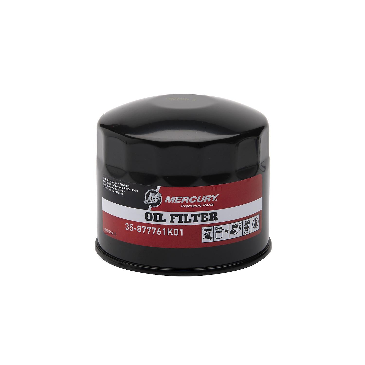 Mercury 8M0097857 — 300‑Hour Service Kit for 75‑115 HP 1.7 L FourStroke Oil Filter