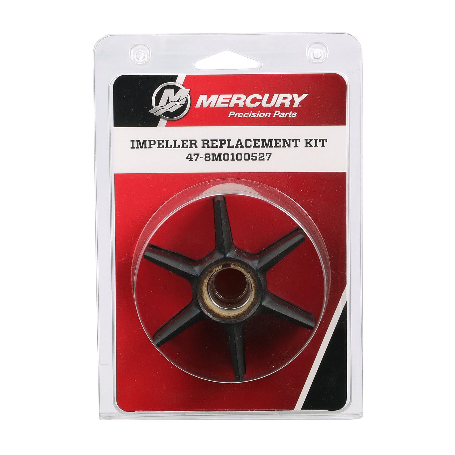 Mercury Precision 8M0100527 water pump repair kit for 40-150hp FourStroke Verado 2-stroke and Alpha One Gen II applications Box