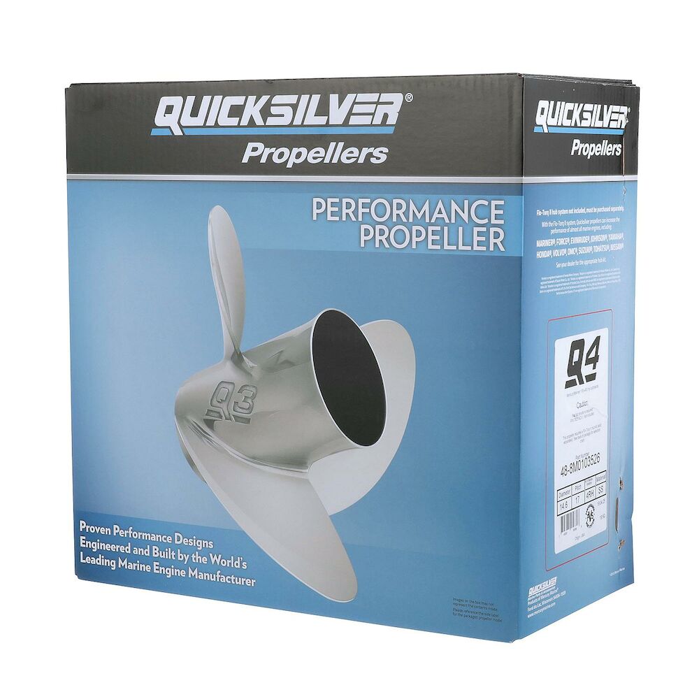 Quicksilver 8M0103526 Q4 propeller packaging