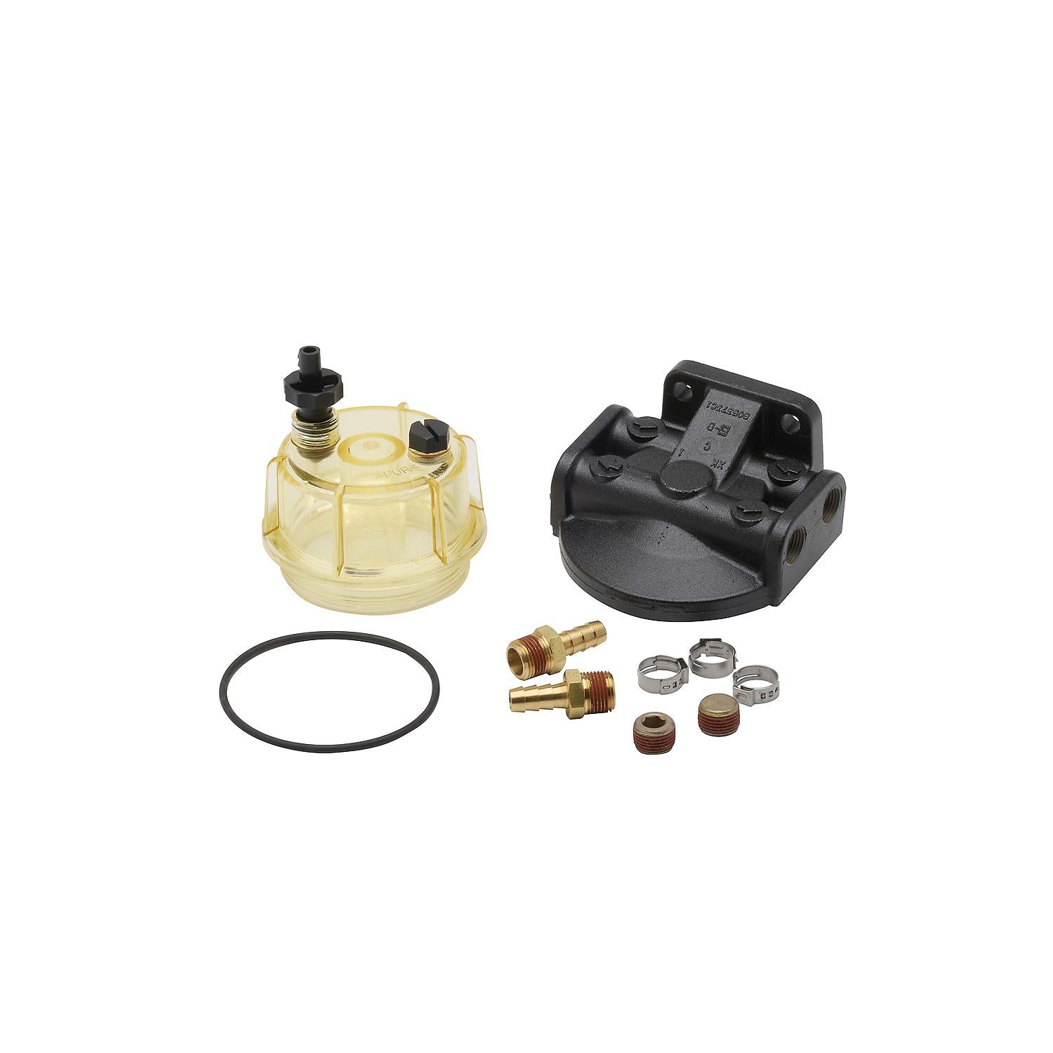 Mercury 8M0114618 water-separating fuel filter kit for Mercury L6 200-300 HP Verado outboards with vented fuel tanks Housing