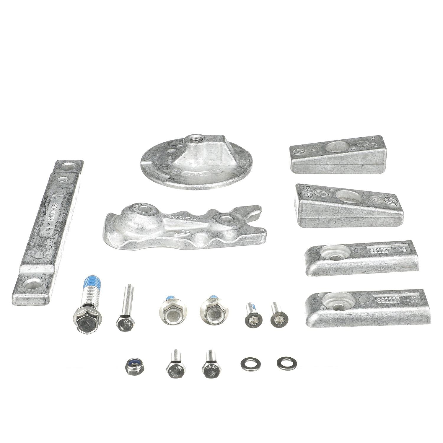 Mercury Precision 8M0116590 aluminum anode kit for 350SCi and 350-400hp L6 Verado serial 1B716557-3B342962
