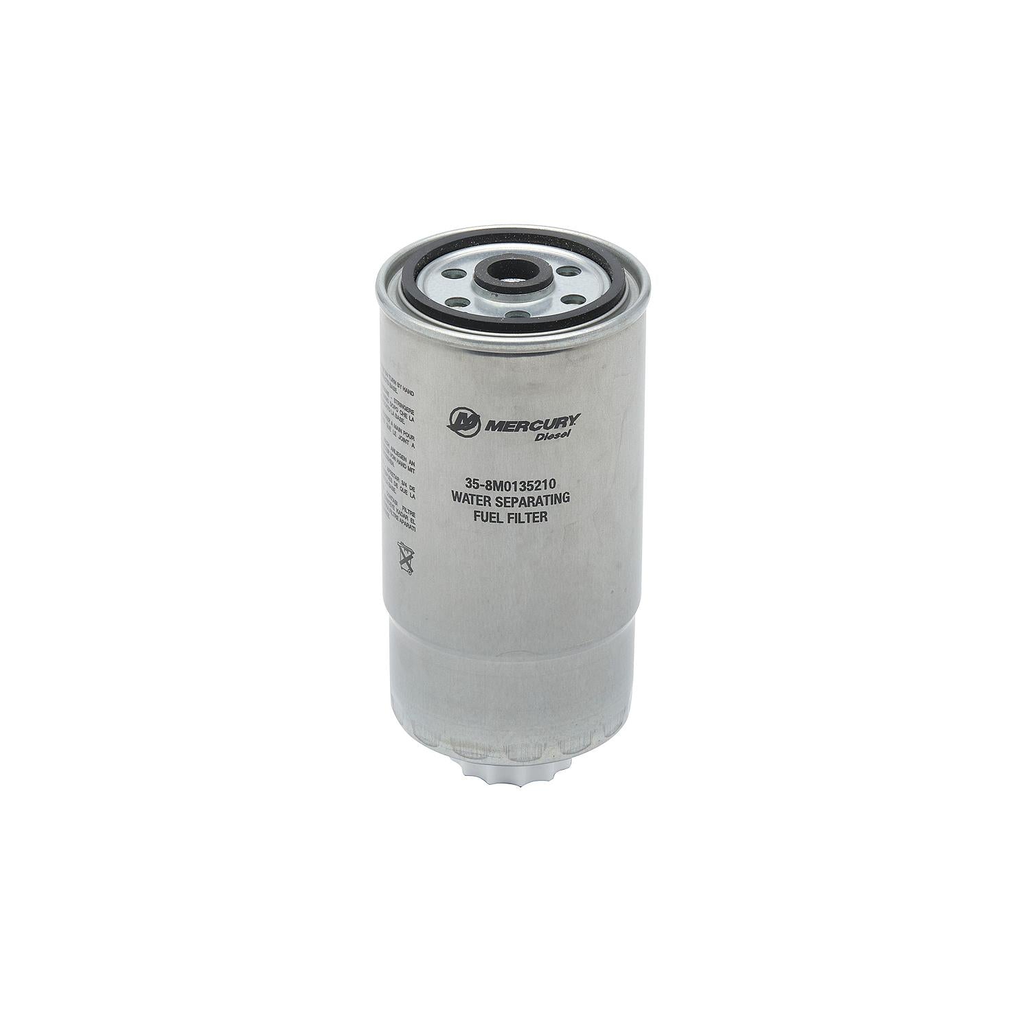 Mercury 8M0135210 water separating fuel filter for MerCruiser 3.0L V6 VM diesel sterndrive and inboard engines