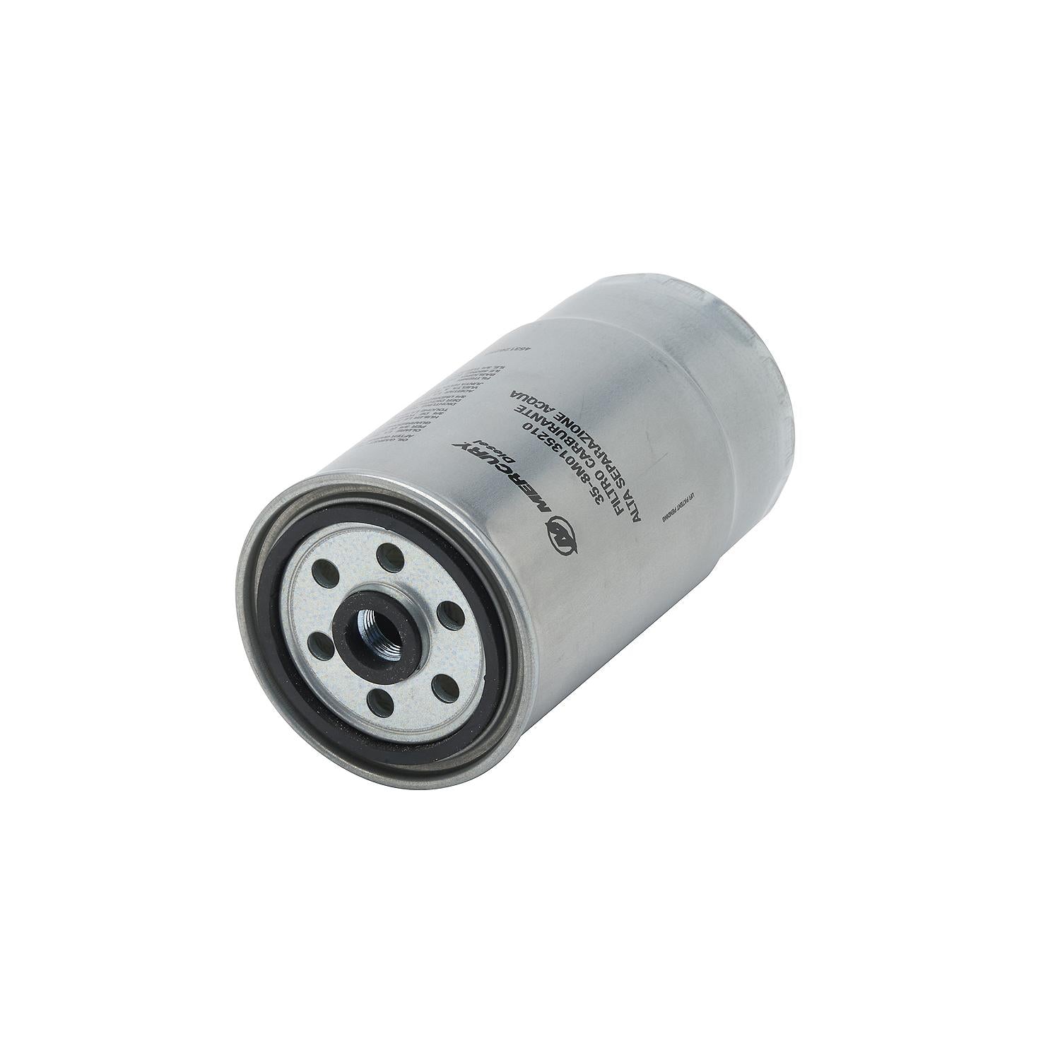 Mercury 8M0135210 water separating fuel filter for MerCruiser 3.0L V6 VM diesel sterndrive and inboard engines bottom