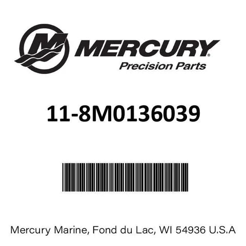 Mercury 8M0136039 shift tension adjusting nut throttle friction knob for select marine control applications