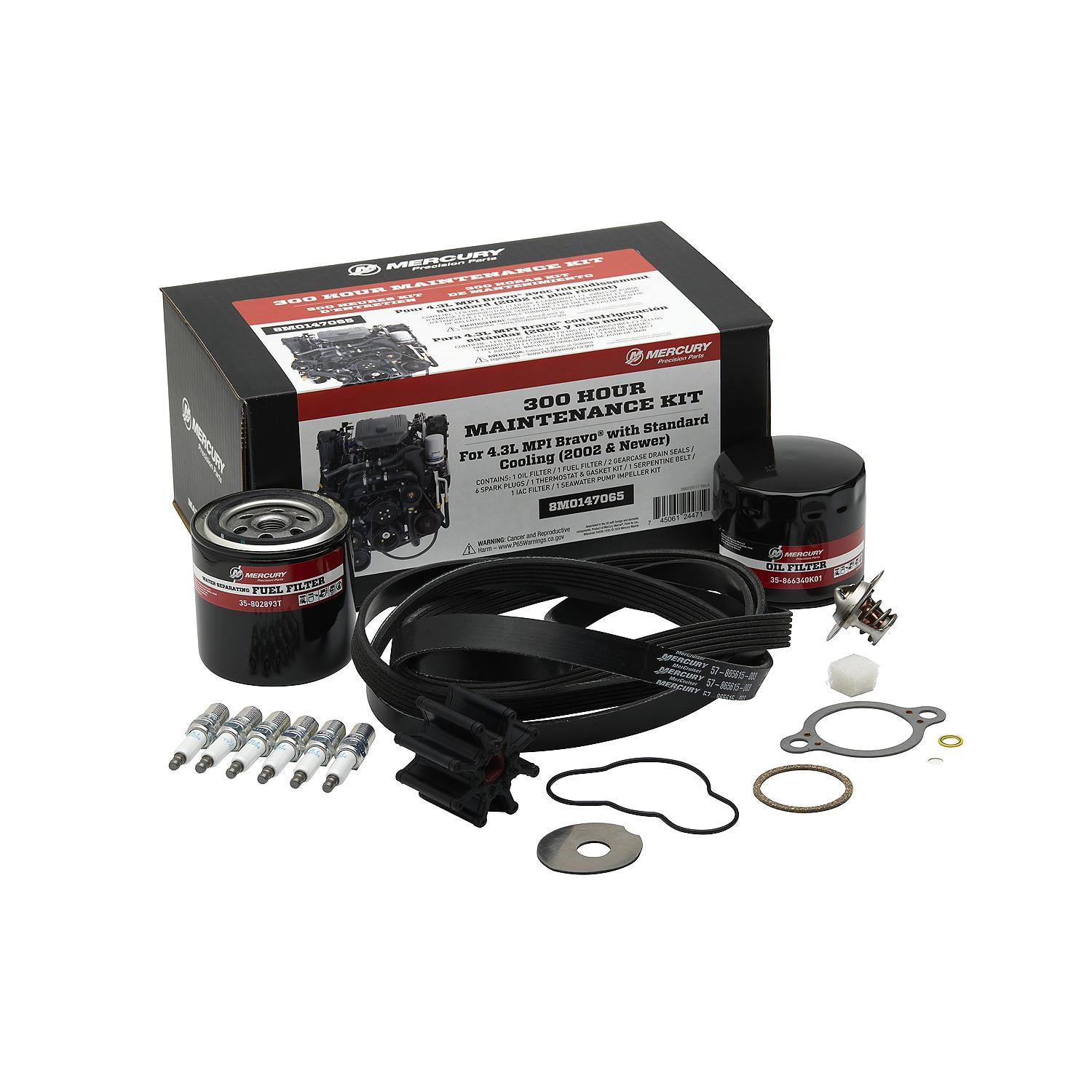 Mercury 300-hour maintenance kit MerCruiser 4.3L MPI Bravo 8M0147065