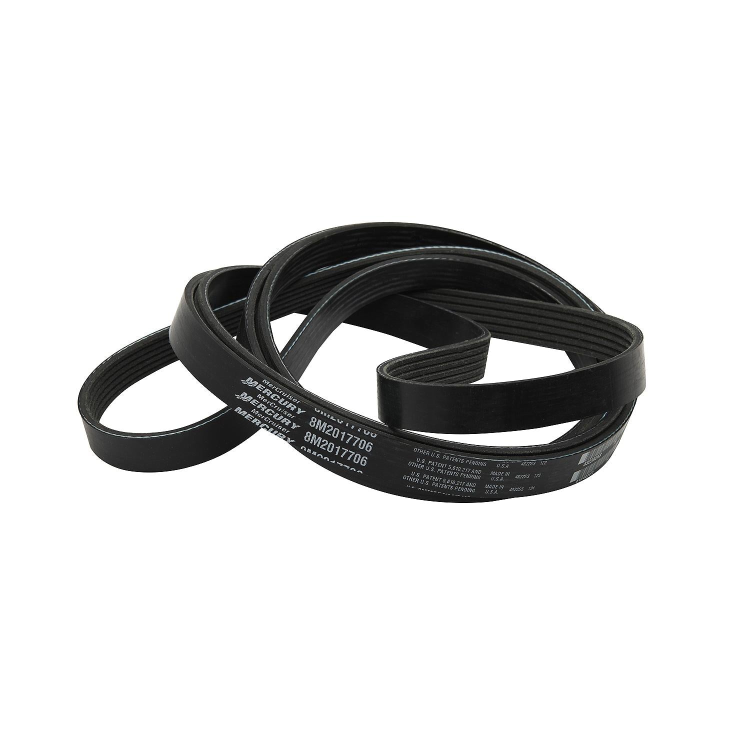 Mercury 8M0147071 MerCruiser 8.2L MPI Bravo 300 hour maintenance kit with filters spark plugs thermostat gasket serpentine belt PCV valve and seawater pump impeller kit belt