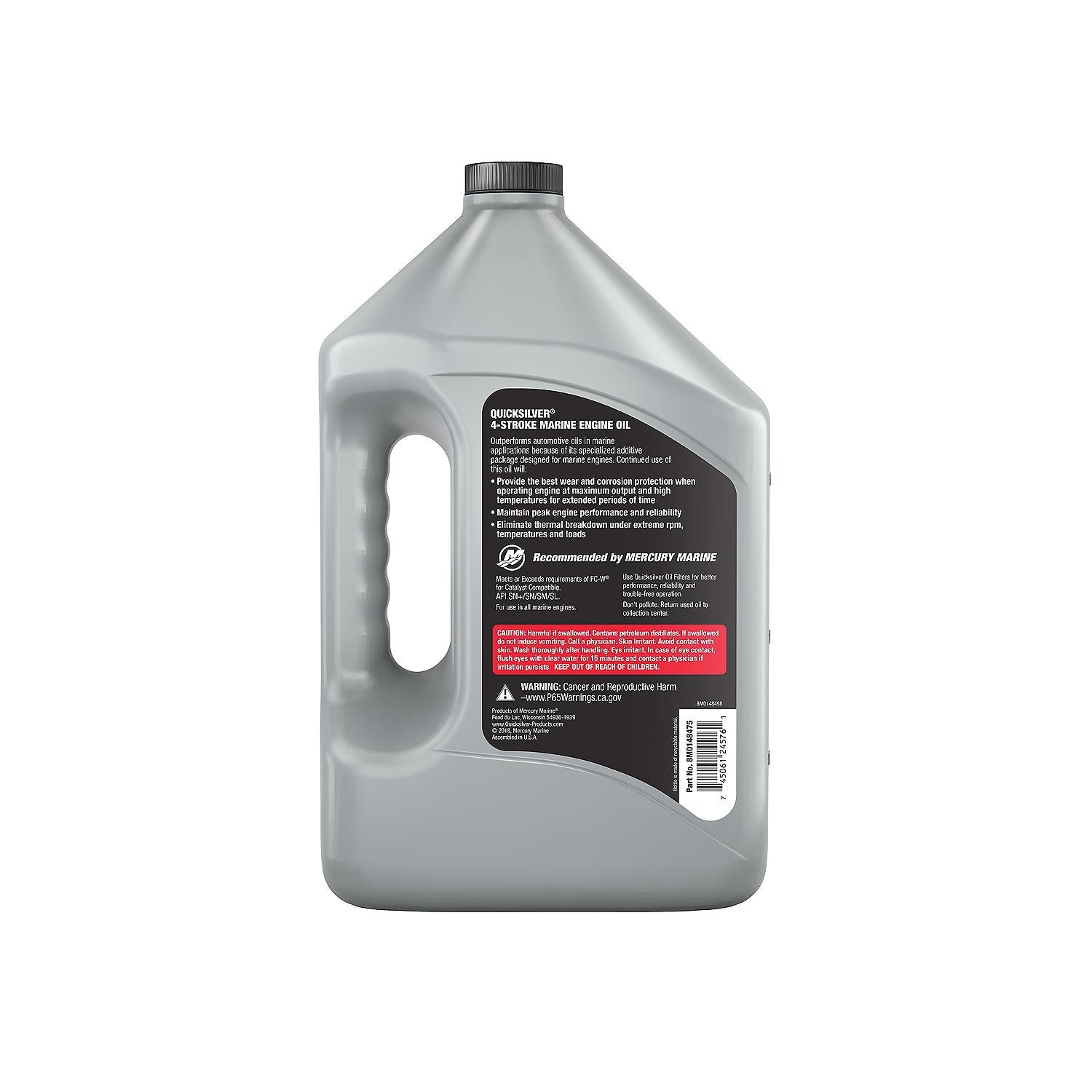 Quicksilver 8M0148475 5W-30 full synthetic 4-stroke marine engine oil 1 gallon