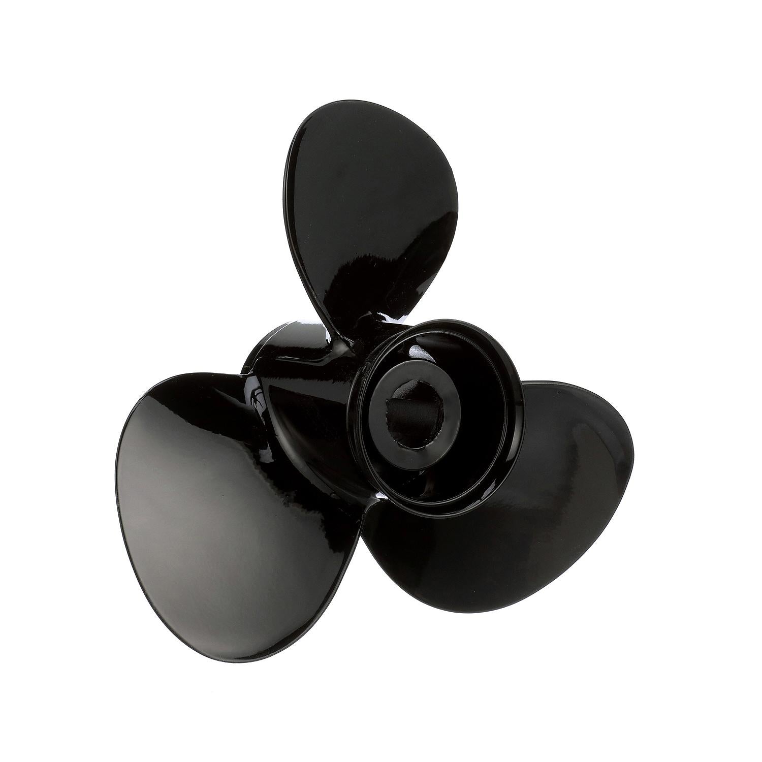 Mercury Propeller Black Max 8M0151354 14 x 10 extra cup aluminum propeller left angle