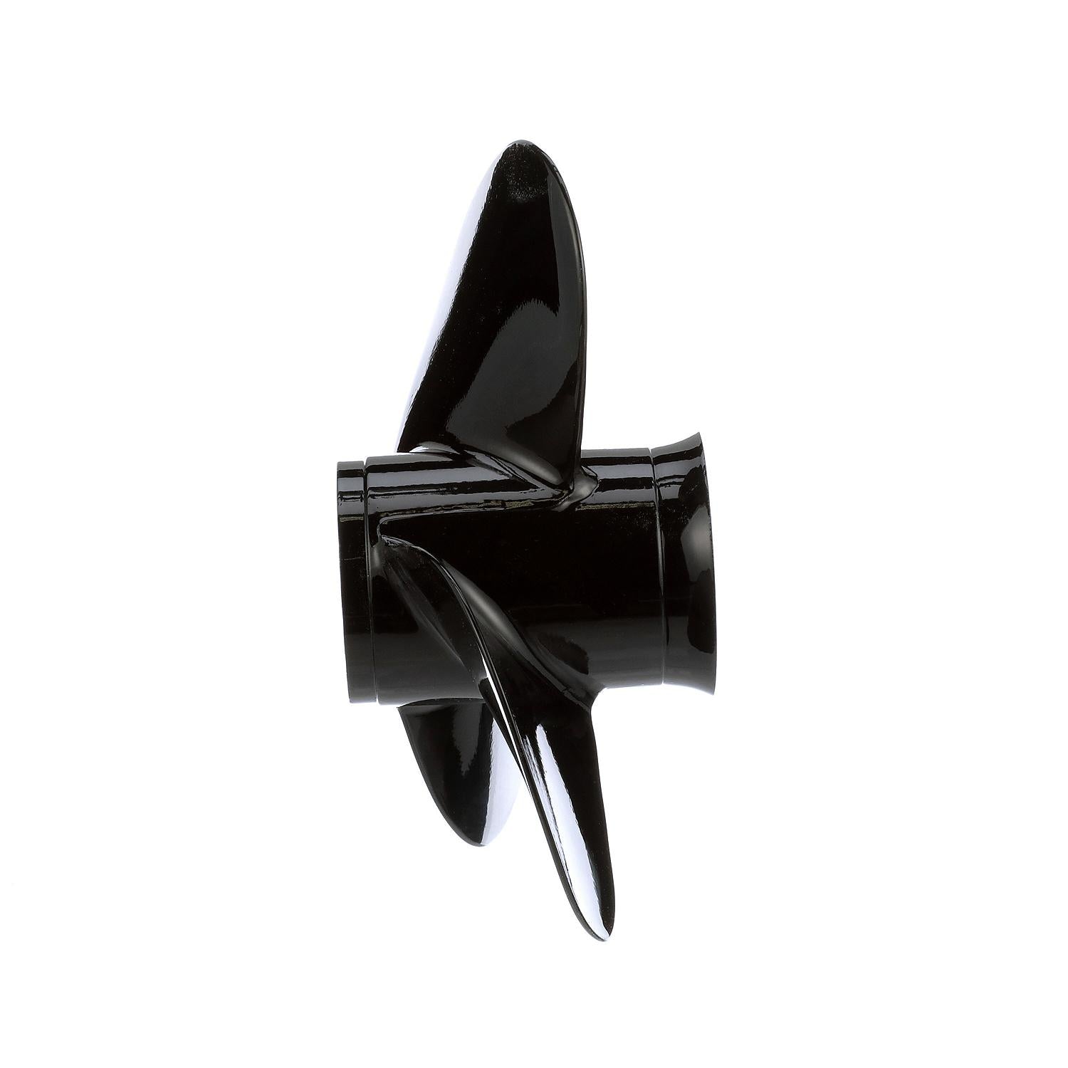 Mercury 8M0151357 Black Max 14x13 RH 3 blade aluminum propeller with Flo-Torq SSR hub kit Side