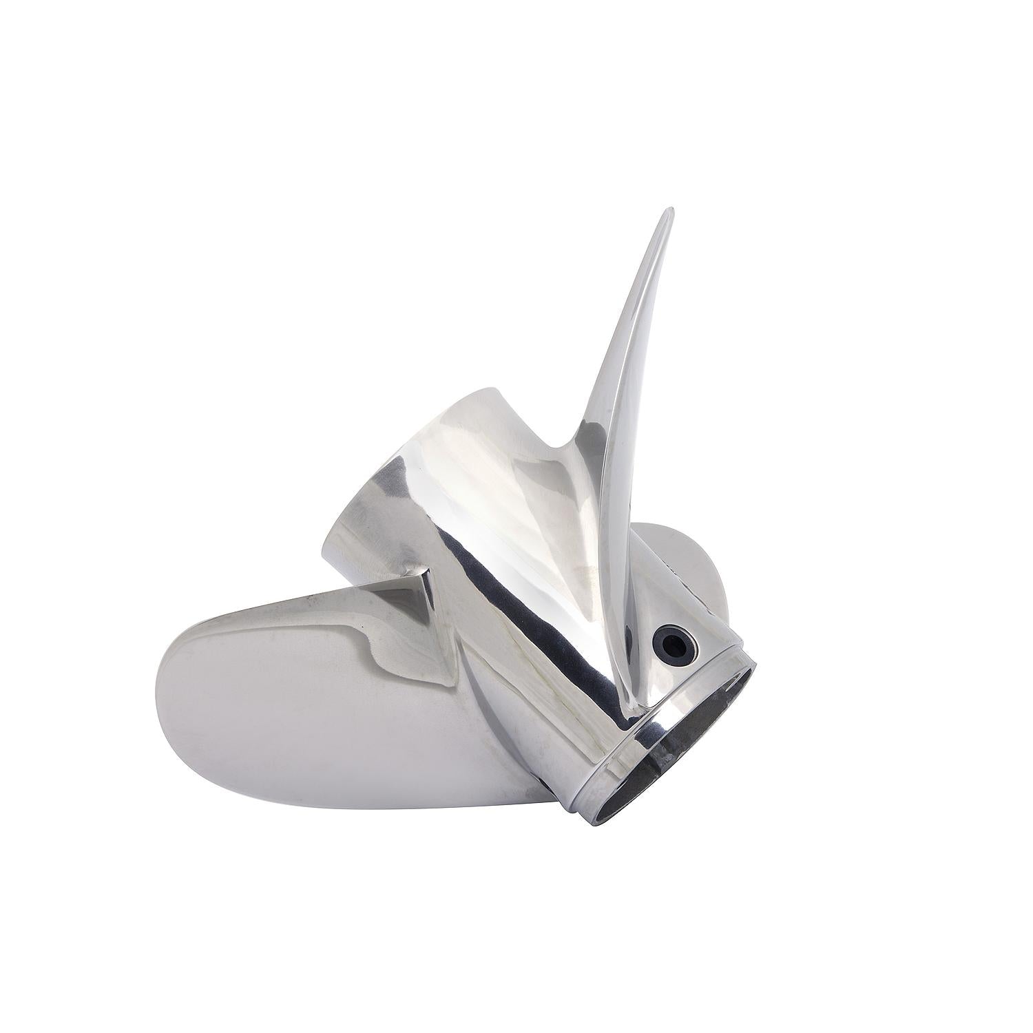 Mercury 8M0151381 Tempest Plus 3-Blade 14.6x19 RH Stainless Steel Propeller Angle